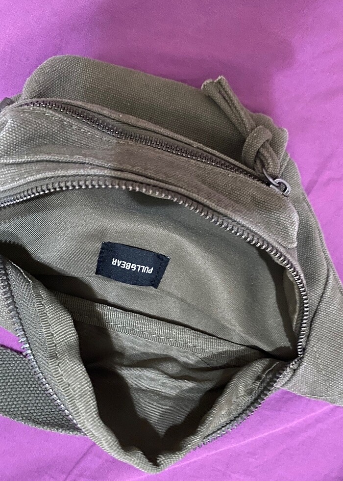 Pull bear bel çantası haki - Görsel 2