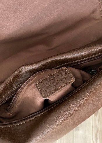 Kahverengi Deri vintage Kadın Çanta - Görsel 4