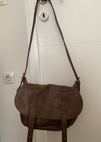 Kahverengi Deri vintage Kadın Çanta - Görsel 2
