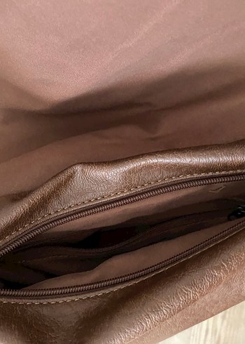 Kahverengi Deri vintage Kadın Çanta - Görsel 5