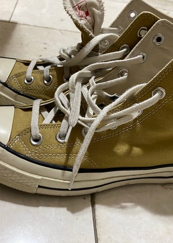 Sarı Chuck 70 Converse Kadın Spor Ayakkabı - Görsel 2