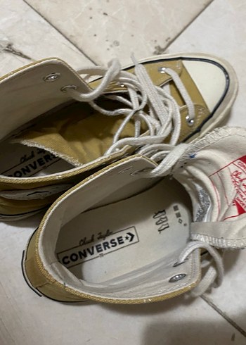 Sarı Chuck 70 Converse Kadın Spor Ayakkabı - Görsel 3