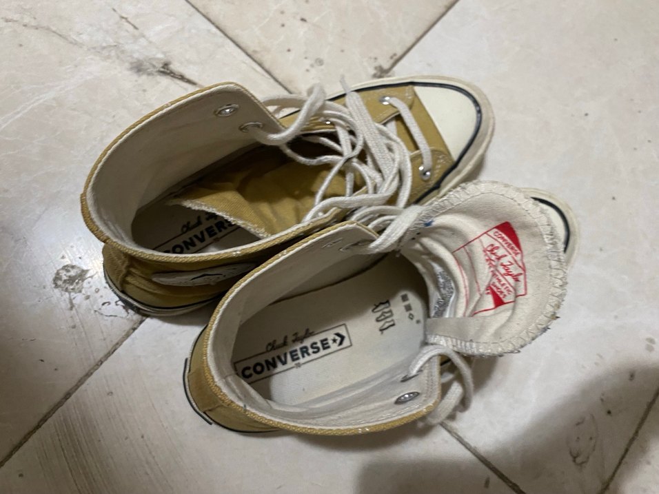 Sarı Chuck 70 Converse Kadın Spor Ayakkabı - Görsel 3