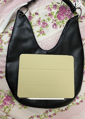 Pull beat Siyah Deri Kadın Çanta - Görsel 5