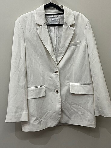 Bershka beyaz blazer ceket