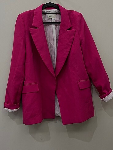 Pembe blazer ceket