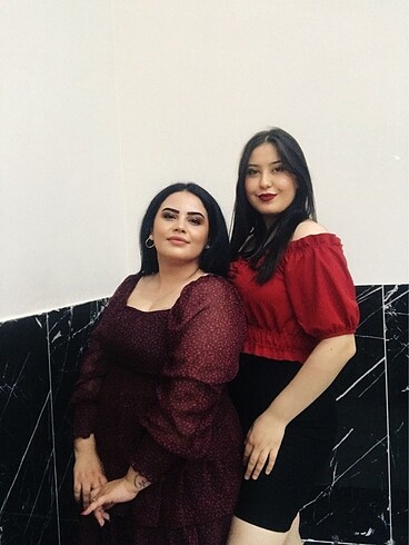 xl Beden bordo Renk Elbise