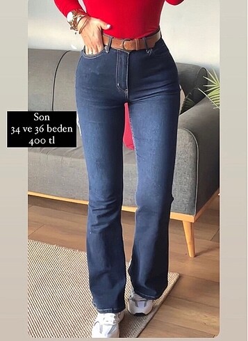 Likralı İspanyol jean