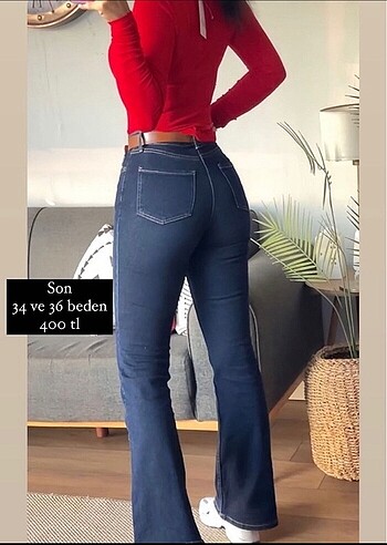 Diğer Likralı İspanyol jean