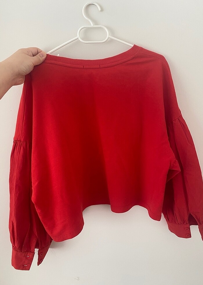 BERSHKA kırmızı kazak - Görsel 2