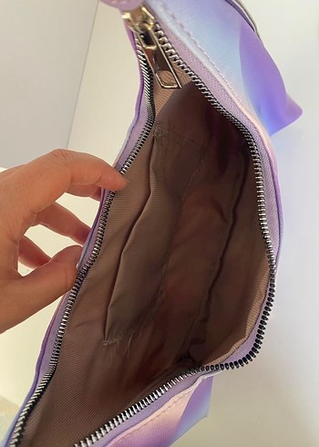 Mor Pastel Tonlu Bağlamalı Kadın Çantası - Görsel 4