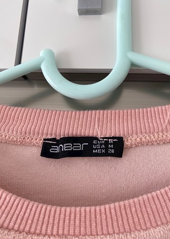 Pembe Oversize Kadın Sweatshirt - Görsel 5