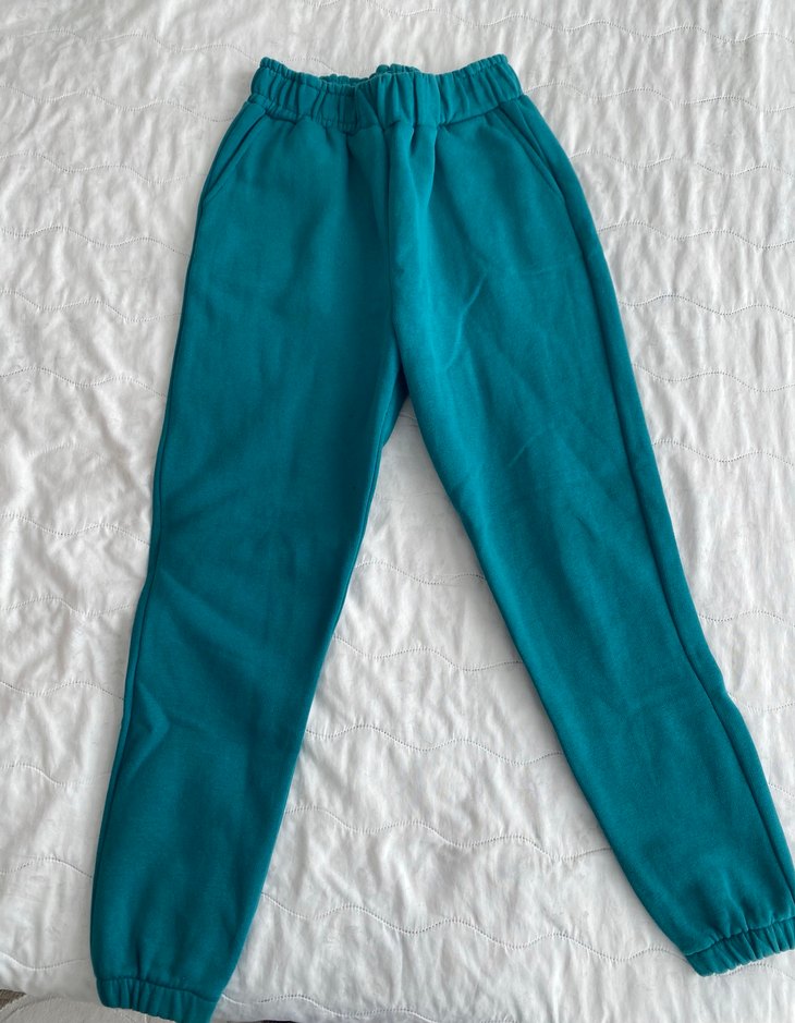 Turkuaz Sweatshirt ve Eşofman Takımı - Görsel 2