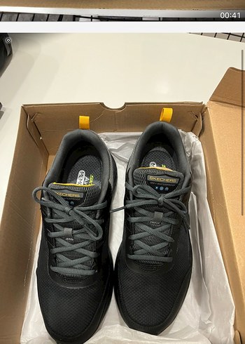 Siyah Erkek Spor Ayakkabı Velcro Bağcıklı - Görsel 2