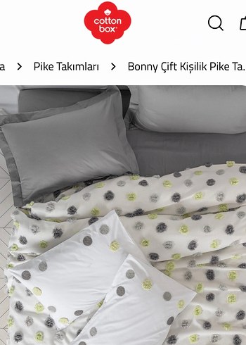 Cotton box çift kişilik pike takımı - Görsel 2