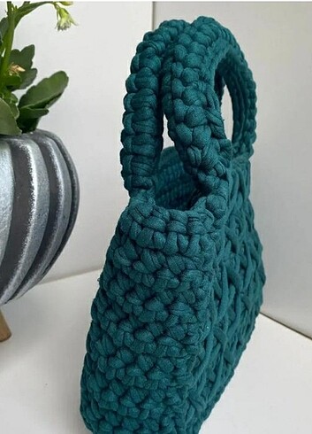 Her renk ve model mevcut penye ip tasarım çanta
