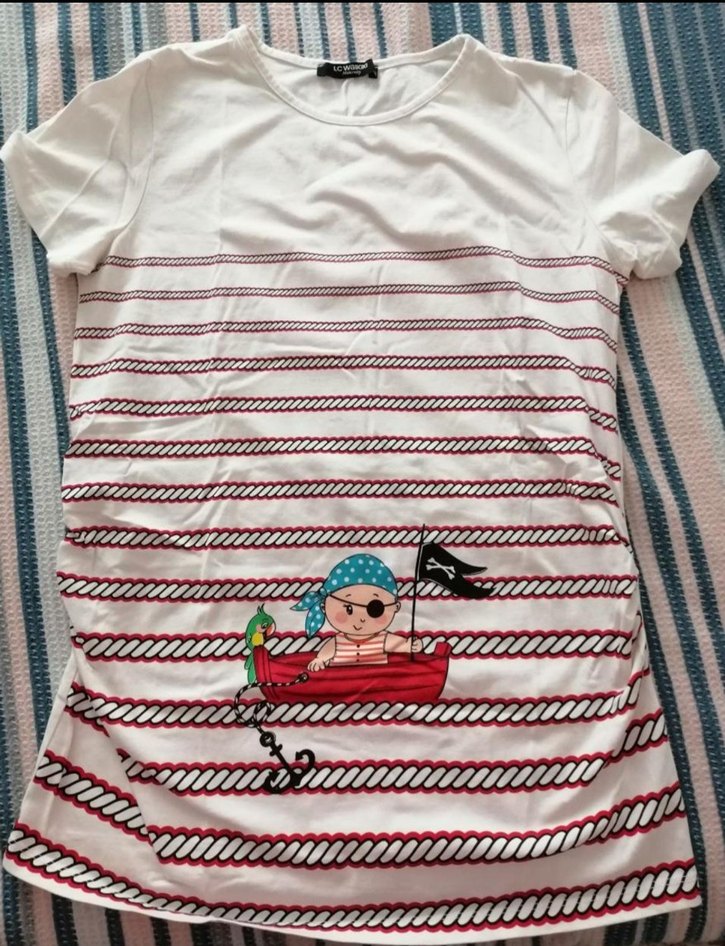 LC Waikiki Beyaz Pamuklu Hamile Tişörtü - Görsel 2