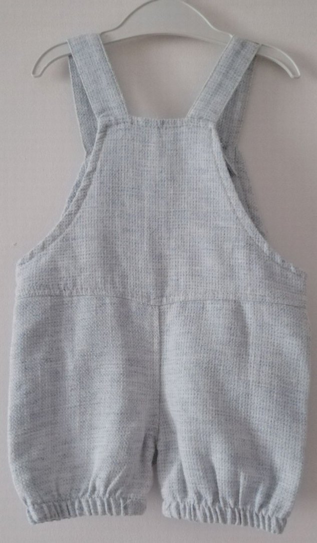 Erkek Çocuk Gri Denim Askılı Tulum - Görsel 2