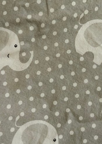 Gri Fil Desenli Çocuk Battaniyesi - Görsel 3