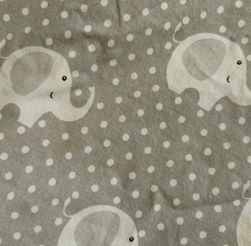 Gri Fil Desenli Çocuk Battaniyesi - Görsel 3