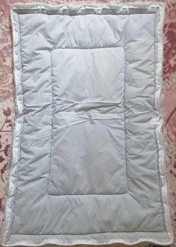 Nakışlı Beyaz Pastel Desenli alt açma minderi - Görsel 2