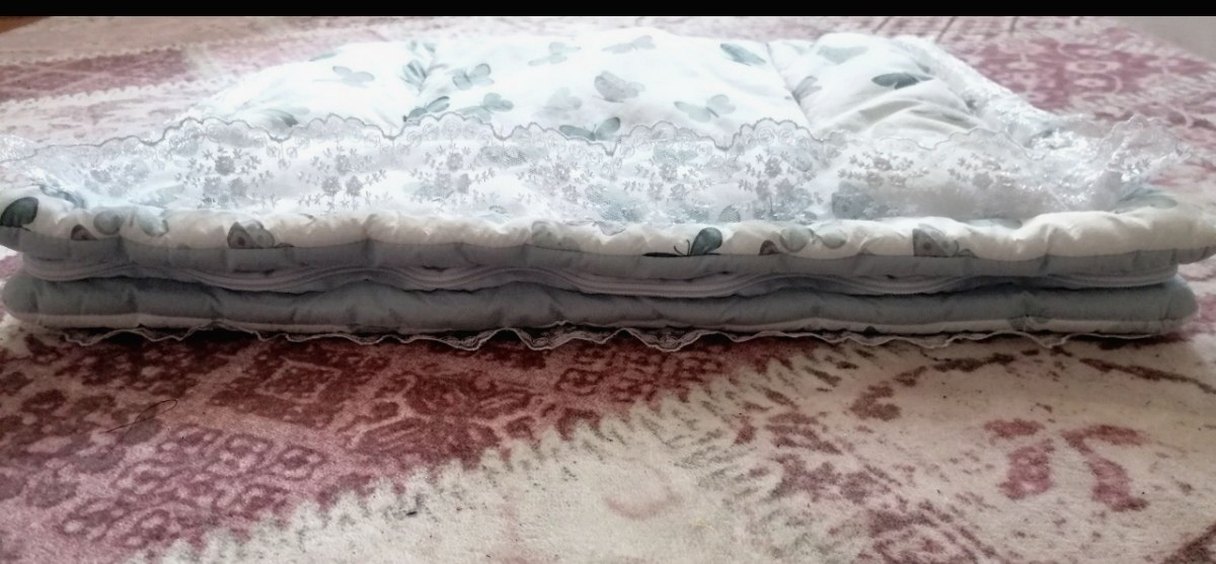 Nakışlı Beyaz Pastel Desenli alt açma minderi - Görsel 3