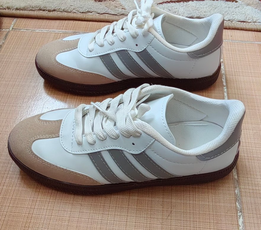 Beyaz Bağcıklı Spor Kadın Sneaker - Görsel 3