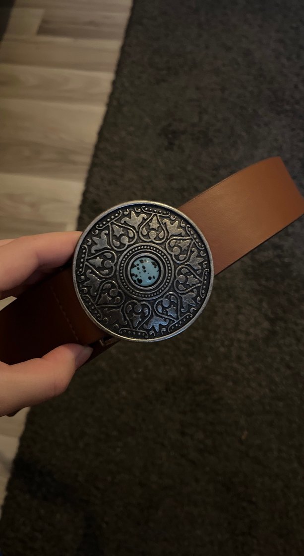 Bohem Tarz Kahverengi Deri Kemer - Görsel 2