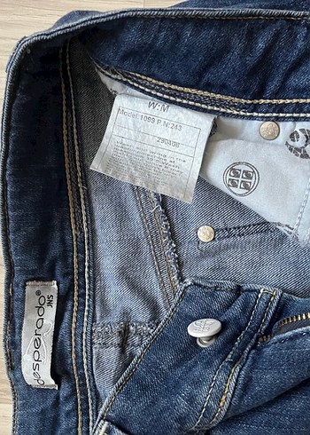 m Beden mavi Renk Kadın Vintage Mavi Denim Mini Etek
