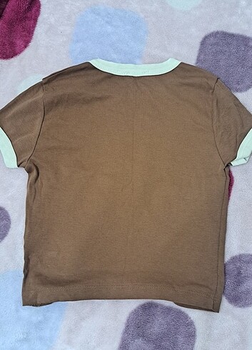 s Beden kahverengi crop