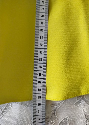 Sarı Kolsuz Midi Elbise - Görsel 6