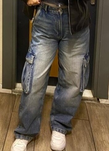 bershka kargo skater jean