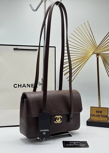Chanel Mini Preppy Coco Shoulder Chanel Kahverengi Omuz Cantasi