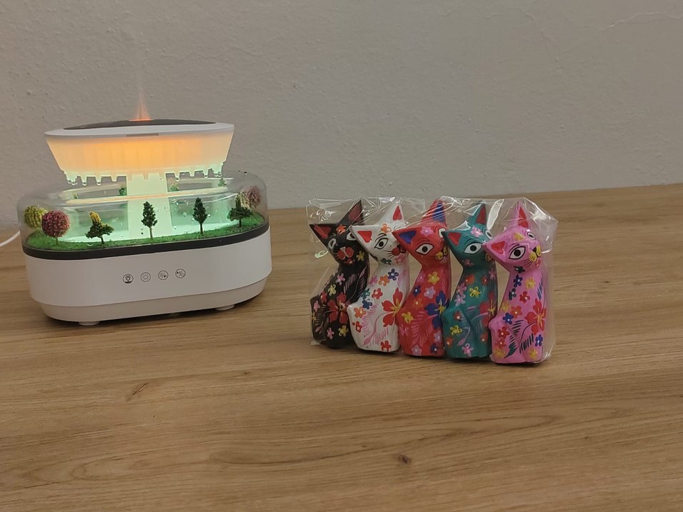 Ahşap 5'li kedi seti - Görsel 2