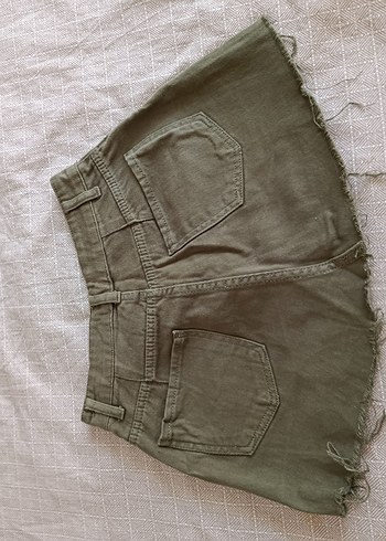 Kadın Haki Mini Etek - Görsel 2