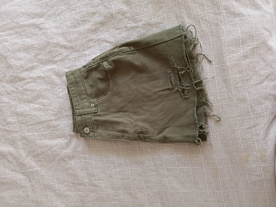 Kadın Haki Mini Etek - Görsel 3