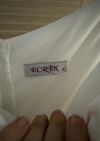 Parlak Beyaz Uzun Straplez Gelinlik - Görsel 4