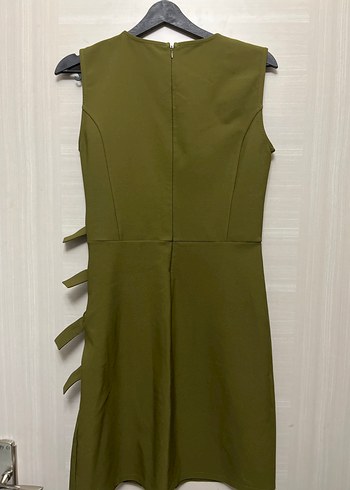 Kemer Detaylı Kolsuz Uzun Kadın Elbise - Görsel 3