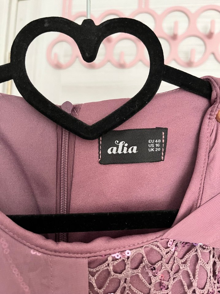 Mor, Uzun Kollu, Gevşek Kesim Yılan Desenli Elbise - Görsel 5