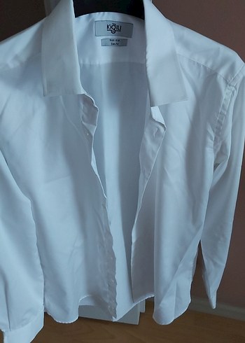 Beden Kiğılı Slim Fit Beyaz Erkek Gömlek