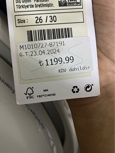 30 Beden Mavi kot