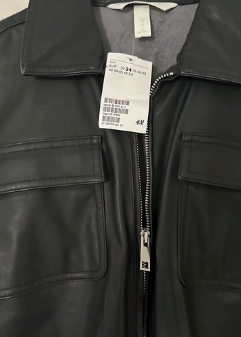 H&M Kemerli Siyah Midi Deri Tulum