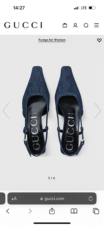 Gucci kot topuklu