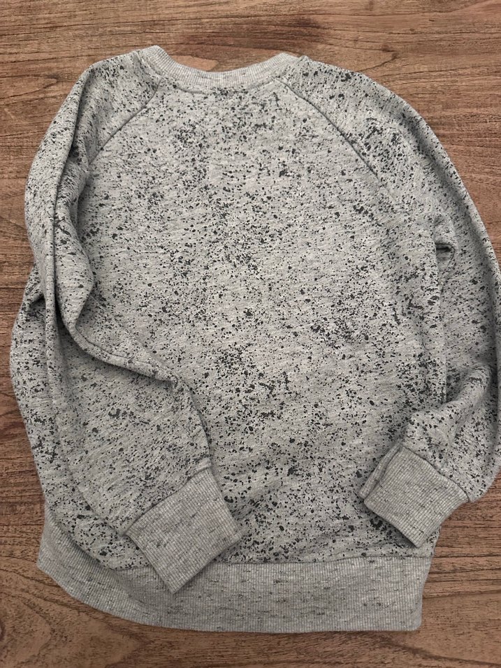 Zara Gri  Sweatshirt - Uzun Kollu, Pamuklu - Görsel 4