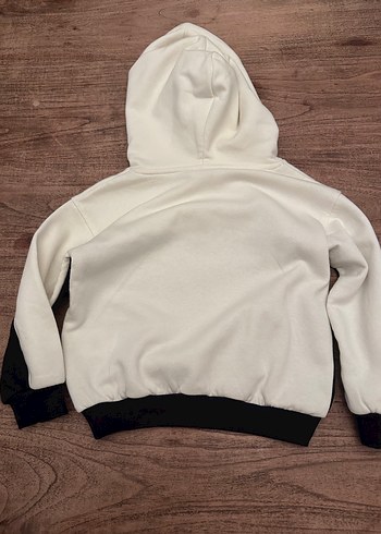 Hm cocuk Siyah-Beyaz Kapüşonlu Sweatshirt - Görsel 4