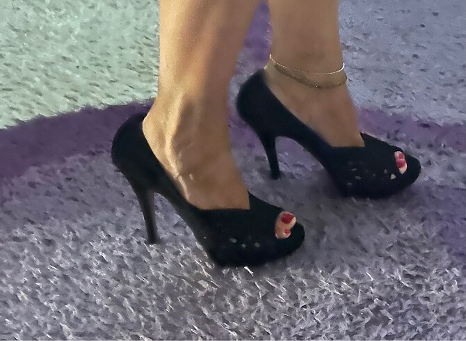 Prada 40,5 platformlu topuklu ayakkabı - Görsel 4