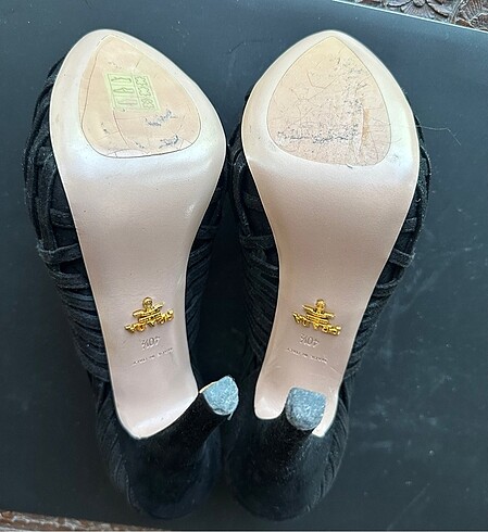 Prada 40,5 platformlu topuklu ayakkabı - Görsel 7