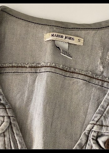 mango vintage denim ceket - Görsel 2