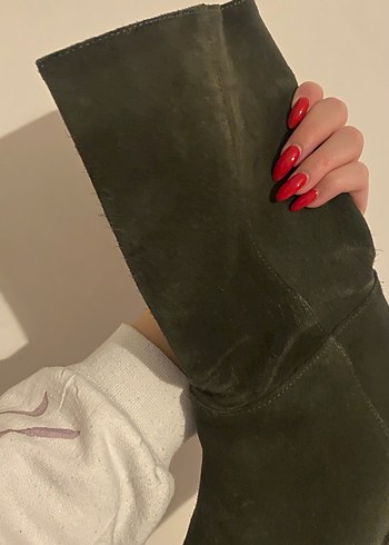 vintage suet cizme - Görsel 6