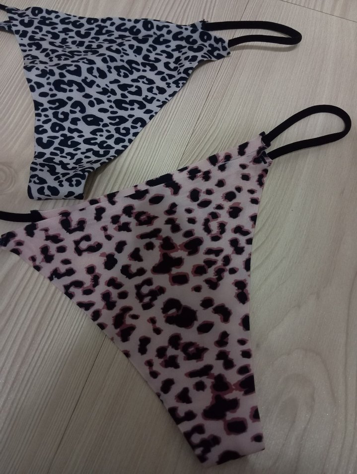 2 ADET Renkli Leopar Desenli Kadın Mini Külot - Görsel 2